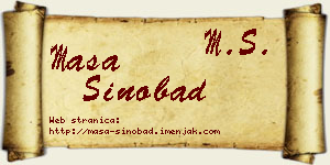 Maša Sinobad vizit kartica